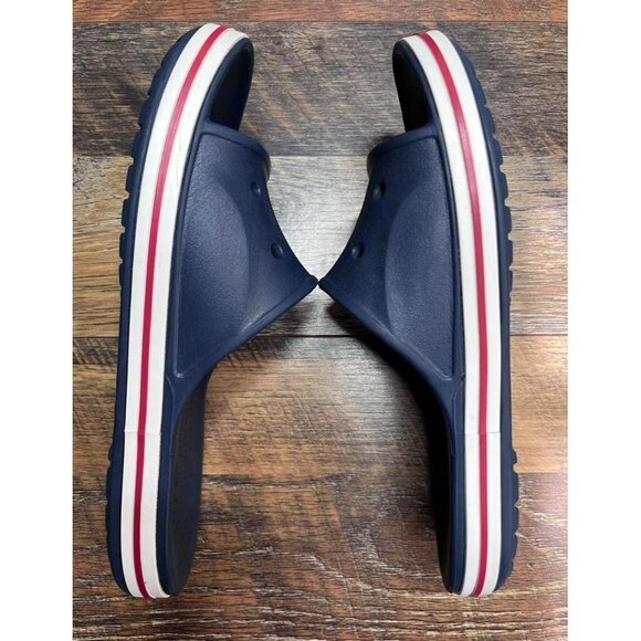 Crocs Woman’s Bayaband 205392 Blue Slip On Comfort Sandals Size 7 - Picture 6 of 8